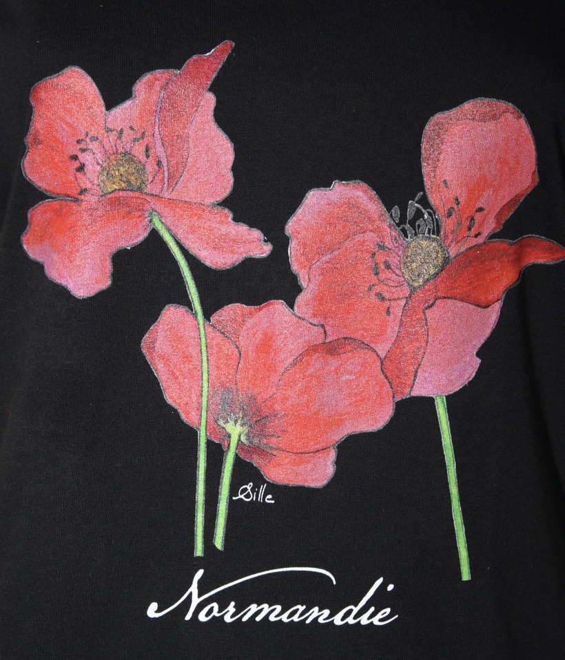 Floral "Flying in the Wind" T-shirt – Image 2